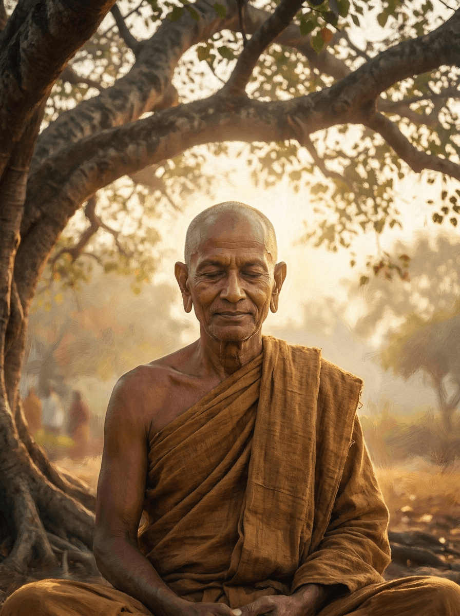 Porträt des Buddha Siddhartha Gautama in Meditation