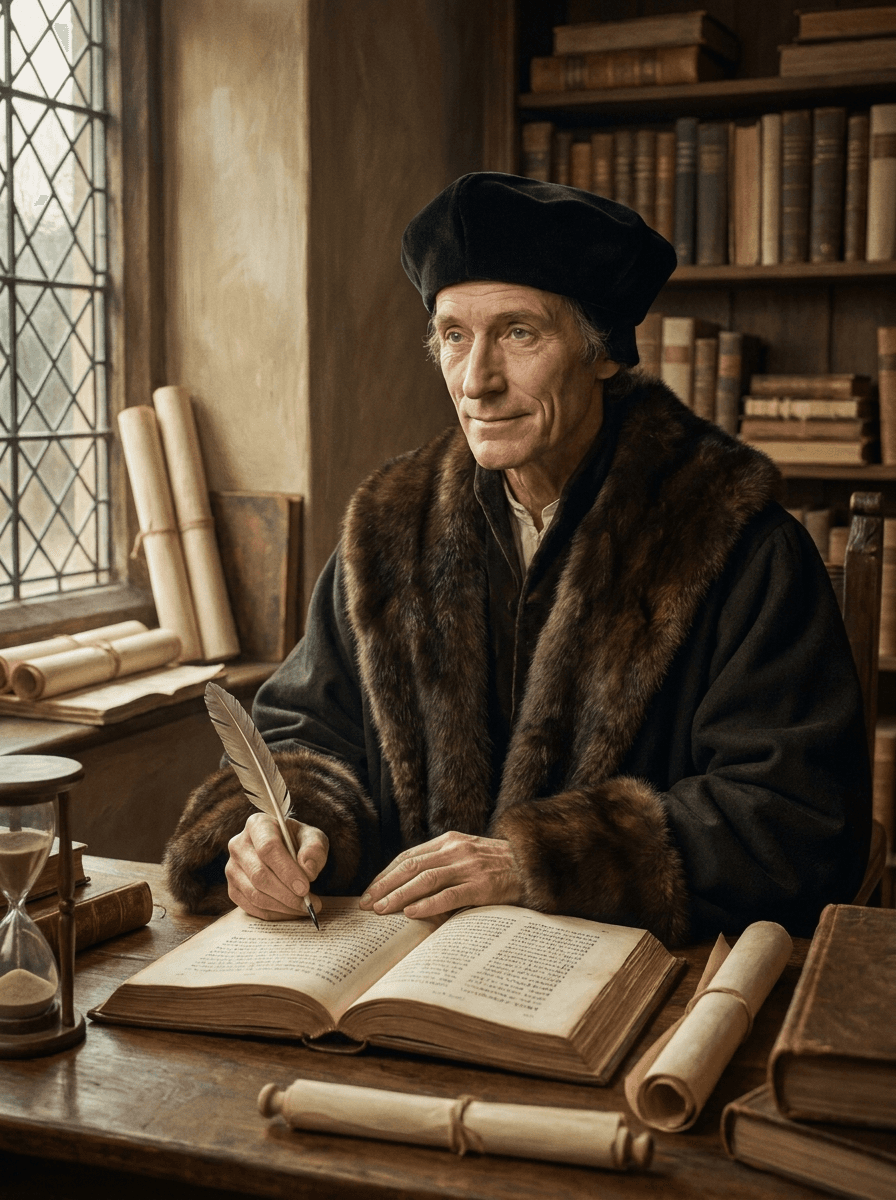 Porträt von Erasmus von Rotterdam