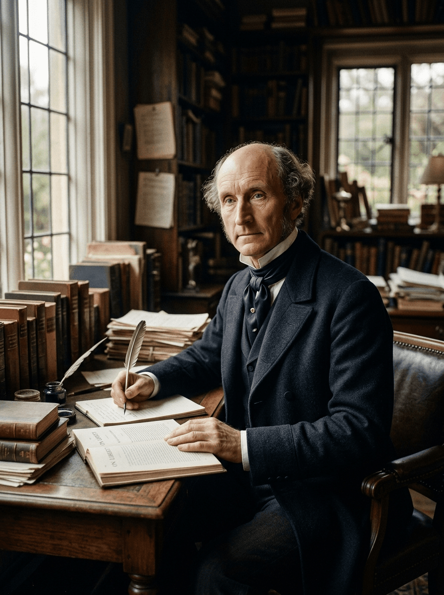 Porträt von John Stuart Mill