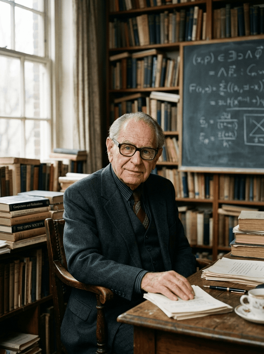Porträt von Karl Popper