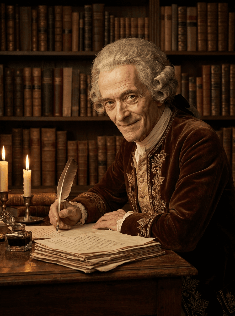 Porträt von Voltaire