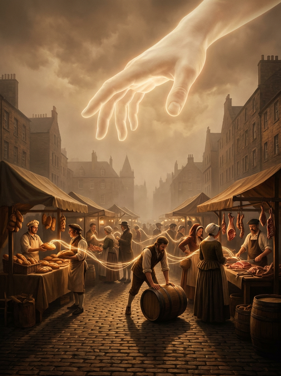 Die unsichtbare Hand – Illustration