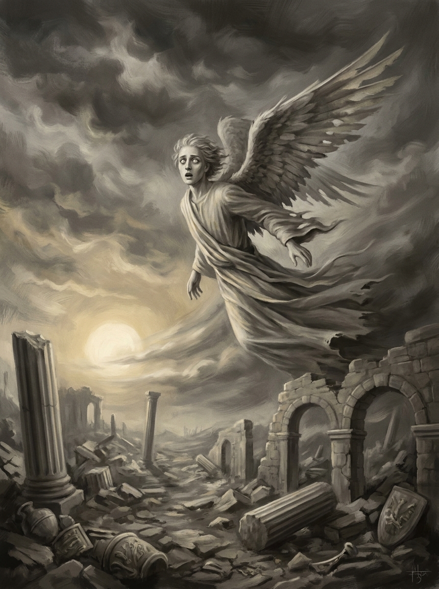 Der Engel der Geschichte – Illustration