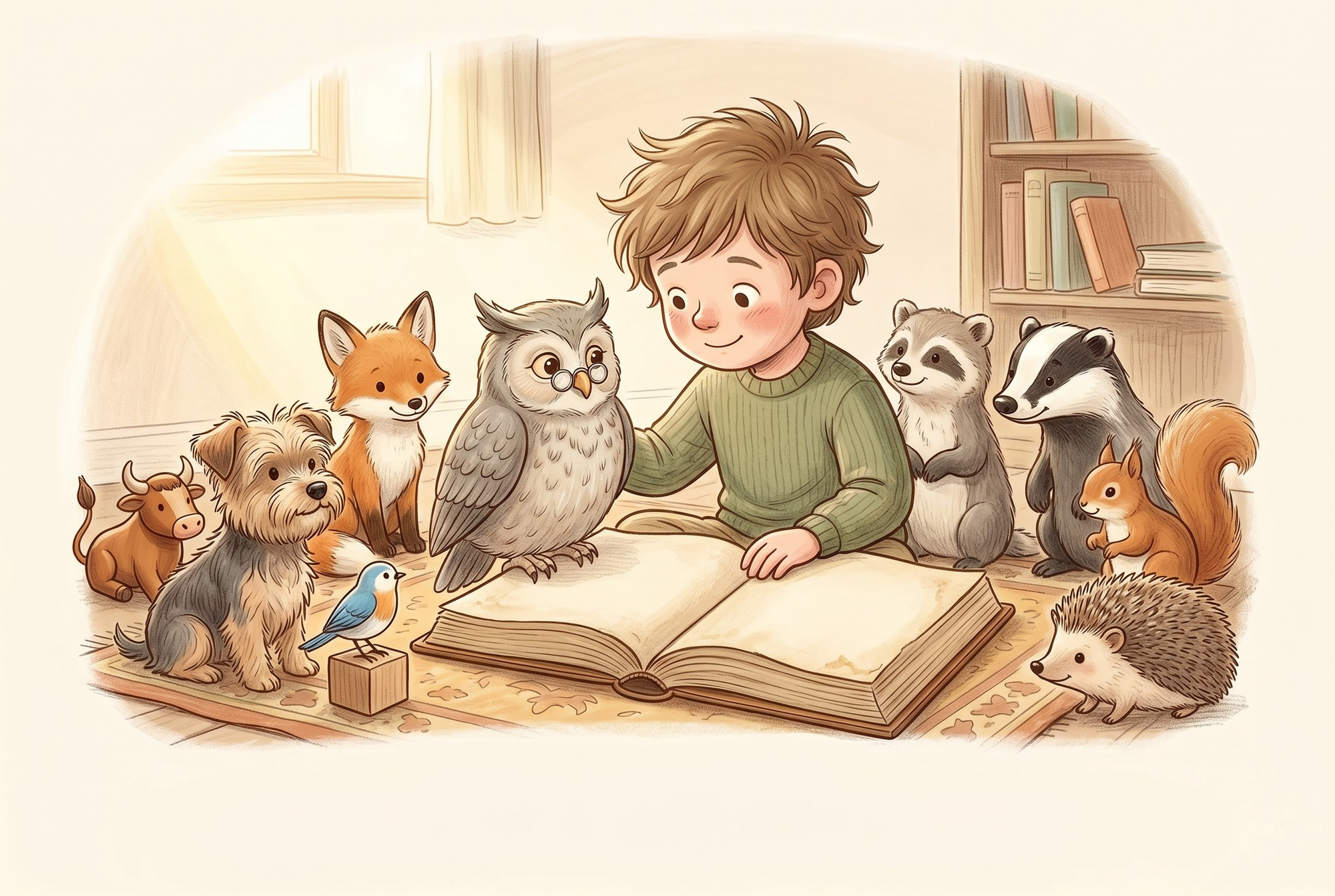 Aquarell-Illustration aus dem Buch (Seite 1).