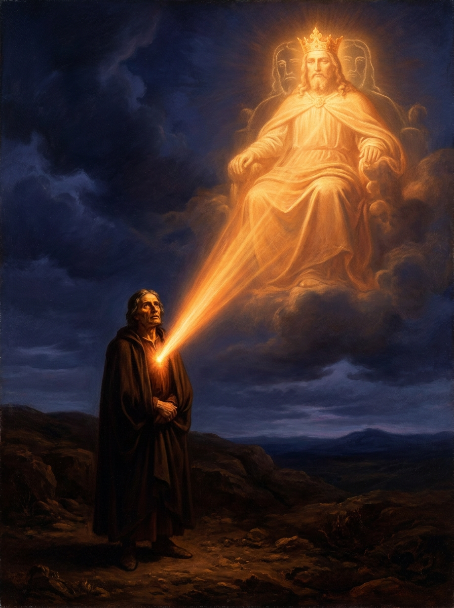 Gott als Projektion des menschlichen Wesens – Illustration