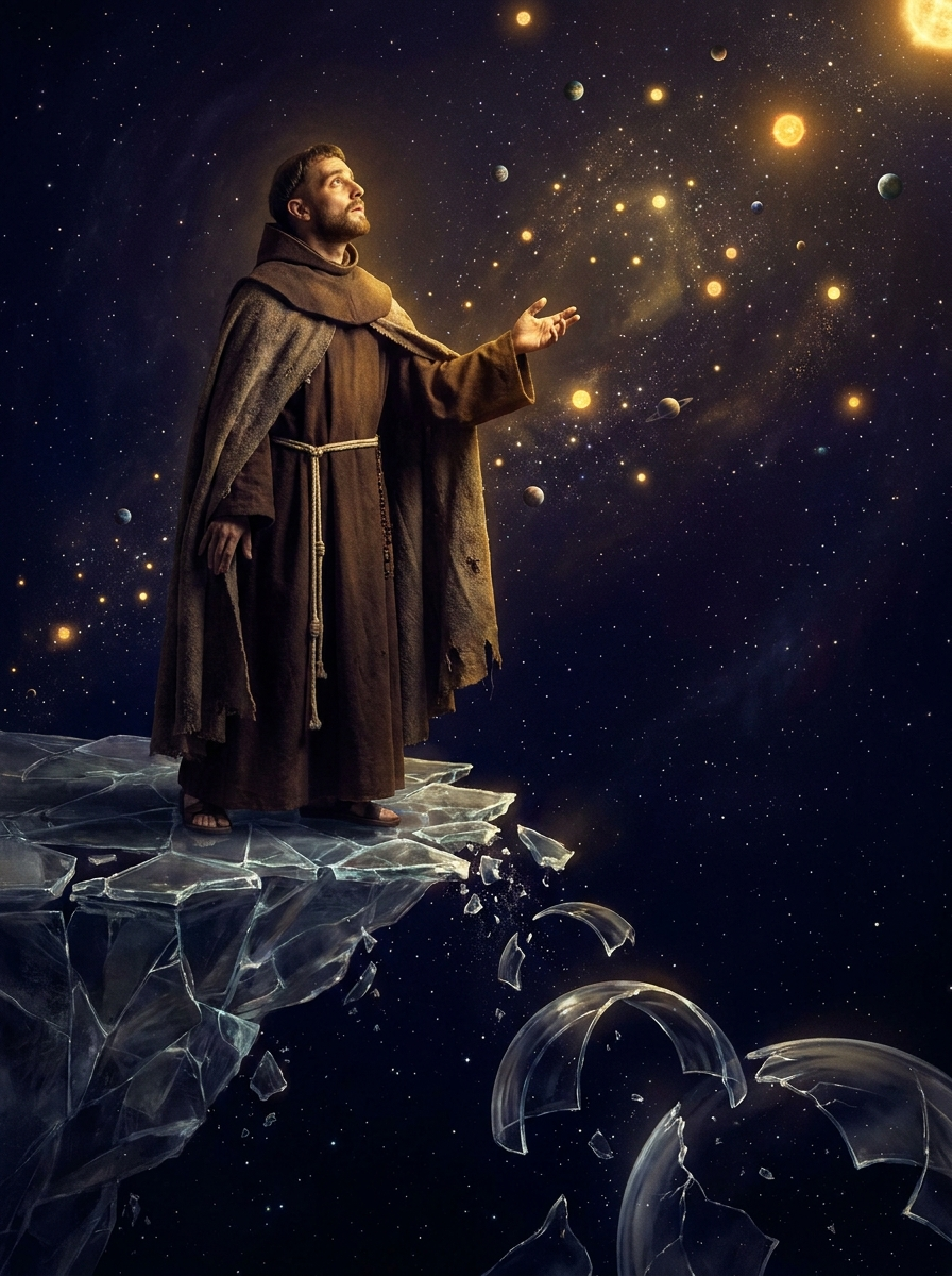 Das unendliche Universum mit unzähligen Welten – Illustration