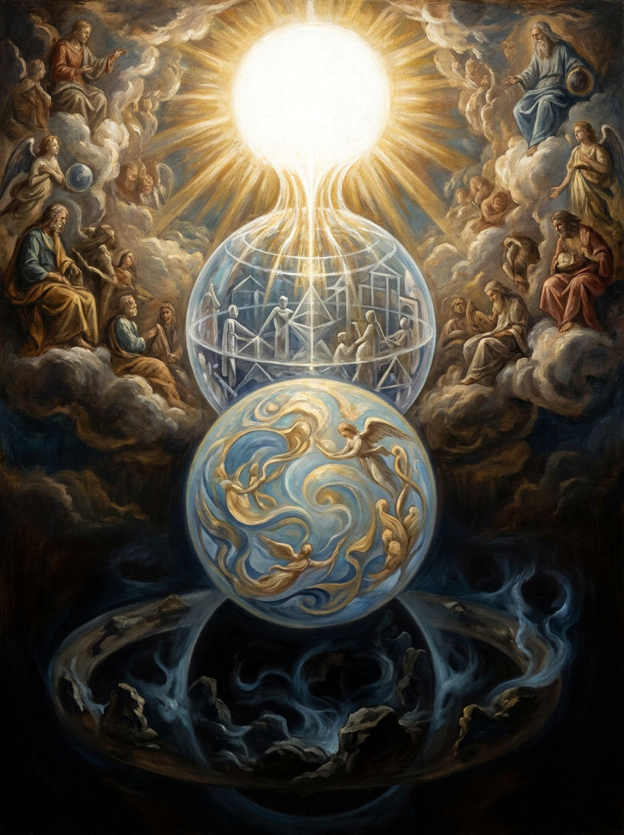 Das Eine und die Emanation – Illustration