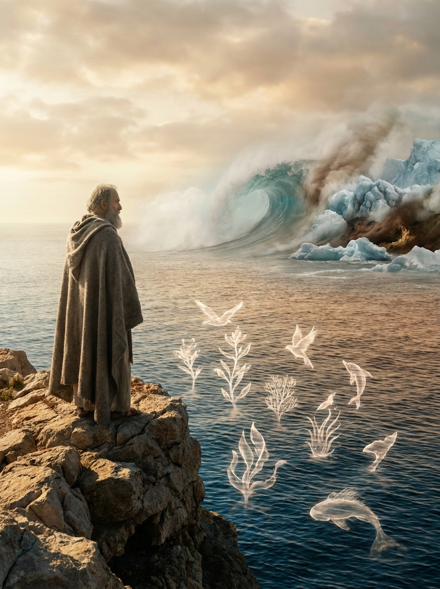 Das Wasser als Urgrund aller Dinge – Illustration
