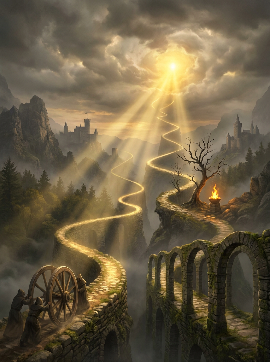 Die Fünf Wege (Quinque viae) – Illustration